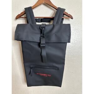 Rains Rolltap Rucksack Backpack Waterproof Black NWT